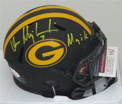 DON MAJKOWSKI SIGNED PACKERS ECLIPSE MINI HELMET W/ "MAJIK" - JSA