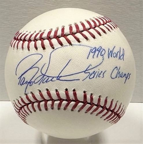 BARRY LARKIN SIGNED OFFICIAL MLB BASEBALL W/ '90 WSC - REDS - JSA