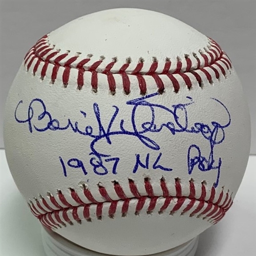 BENITO SANTIAGO SIGNED OFFICIAL MLB BASEBALL W/ 1987 ROY - PADRES - JSA