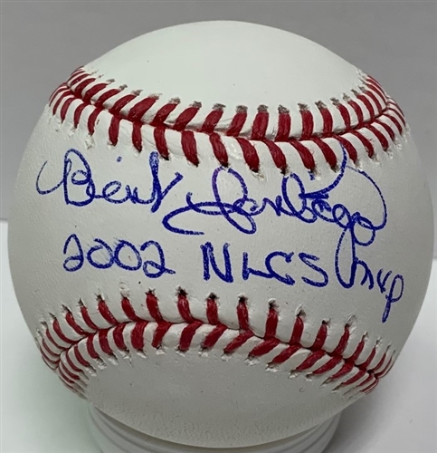 BENITO SANTIAGO SIGNED OFFICIAL MLB BASEBALL W/ 2002 NLCS MVP - GIANTS - JSA