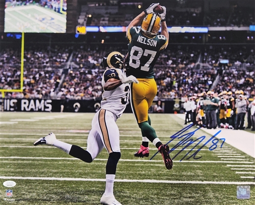 JORDY NELSON SIGNED 16X20 PACKERS PHOTO #15 - JSA