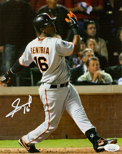 EDGAR RENTERIA SIGNED SF GIANTS 8X10 PHOTO #2 - JSA