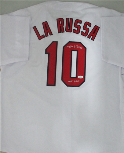 TONY LARUSSA SIGNED CUSTOM REPLICA ST. LOUIS CARDINALS JERSEY - JSA