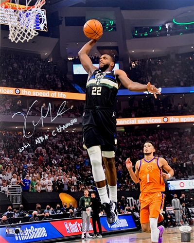 KHRIS MIDDLETON SIGNED 16x20 BUCKS PHOTO #2 W/ SCRIPT - JSA