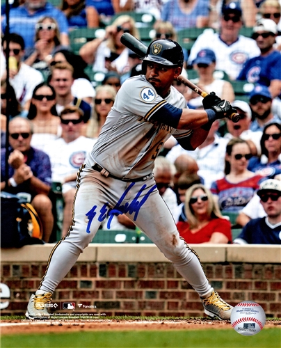 EDUARDO ESCOBAR SIGNED 8X10 BREWERS PHOTO #1