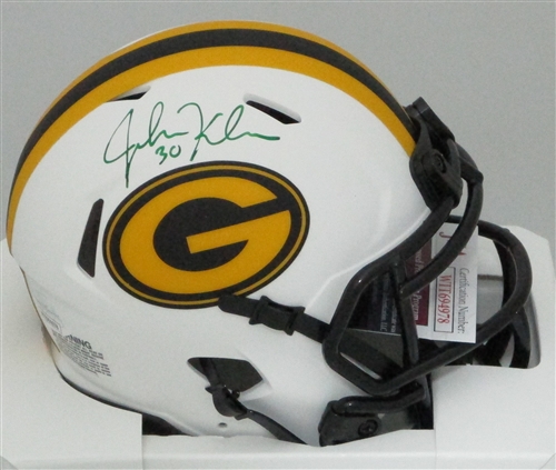 JOHN KUHN SIGNED PACKERS LUNAR SPEED MINI HELMET - JSA