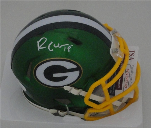 RANDALL COBB SIGNED PACKERS FLASH SPEED MINI HELMET - JSA