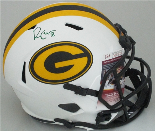 RANDALL COBB SIGNED FULL SIZE PACKERS LUNAR REPLICA SPEED HELMET - JSA