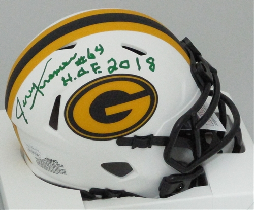 JERRY KRAMER SIGNED PACKERS LUNAR MINI HELMET W/ HOF - JSA