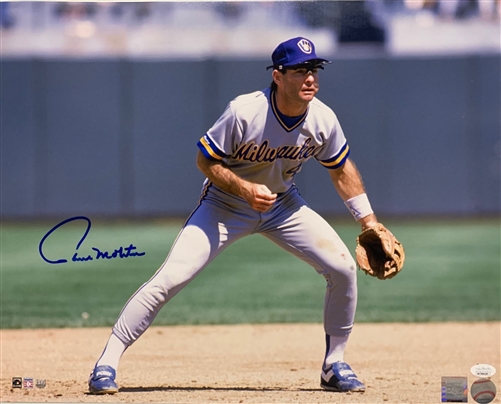 PAUL MOLITOR SIGNED 16X20 BREWERS PHOTO #12 - JSA