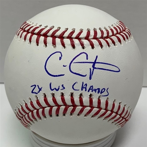 CHRIS CARPENTER SIGNED OFFICIAL MLB BASEBALL W/ 2 X WS CHAMPS - CARDINALS - JSA