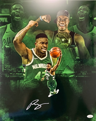 THANASIS ANTETOKOUNMP SIGNED 16X20 BUCKS PHOTO #10 - JSA