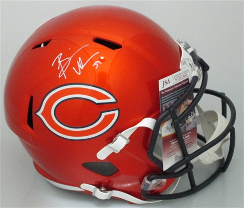 BRIAN URLACHER SIGNED FULL SIZE REPLICA BEARS FLASH SPEED HELMET - JSA