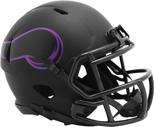 MINNESOTA VIKINGS UNSIGNED RIDDELL ECLIPSE MINI HELMET