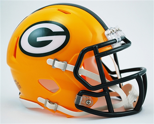 GREEN BAY PACKERS UNSIGNED RIDDELL SPEED MINI HELMET