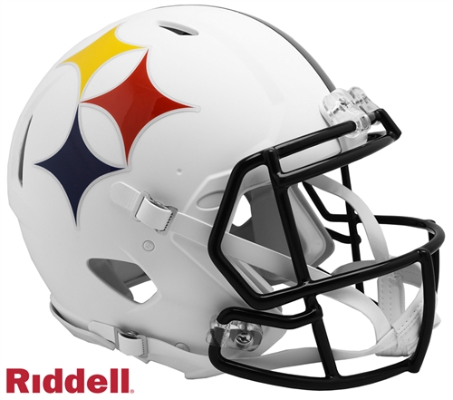 PITTSBURGH STEELERS UNSIGNED FULL SIZE RIDDELL FLAT AMP REPLICA HELMET
