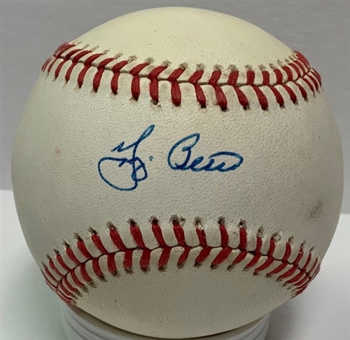 YOGI BERRA SIGNED OFFICIAL AL BASEBALL - YANKEES - JSA