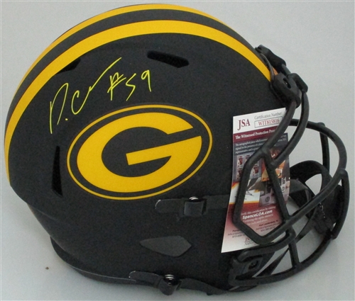 DEVONDRE CAMPBELL SIGNED FULL SIZE PACKERS ECLIPSE REPLICA SPEED HELMET - JSA