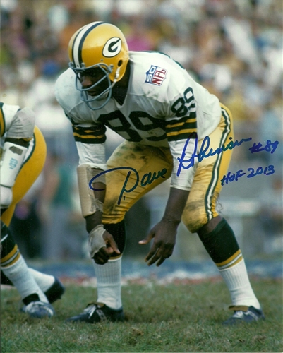 DAVE ROBINSON SIGNED 8X10 PACKERS PHOTO #7 W/ HOF