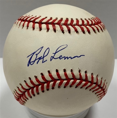 BOB LEMON (D) SIGNED OFFICIAL AL BASEBALL - INDIANS - JSA