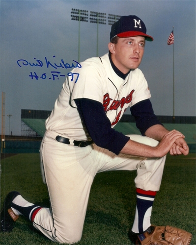 PHIL NIEKRO SIGNED 8X10 BRAVES PHOTO #1 W/ HOF