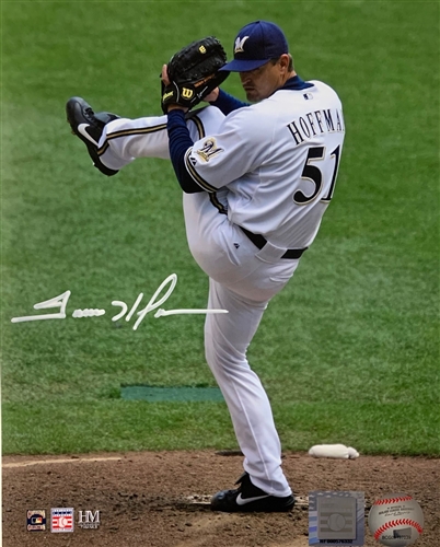 TREVOR HOFFMAN SIGNED BREWERS 8X10 PHOTO #5