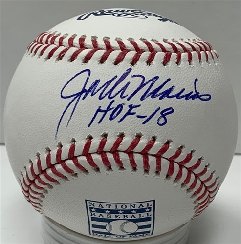 JACK MORRIS SIGNED OFFICIAL MLB HALL OF FAME LOGO BASEBALL W/ HOF - TWINS - JSA