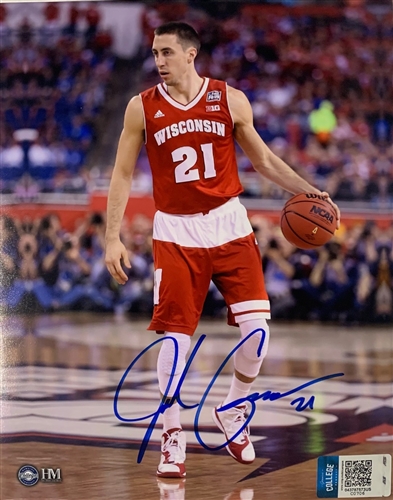 JOSH GASSER SIGNED 8X10 WI BADGERS PHOTO #2