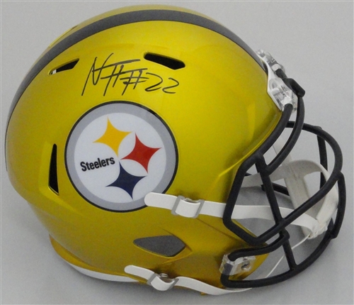 NAJEE HARRIS SIGNED FULL SIZE STEELERS FLASH SPEED REPLICA HELMET - FAN