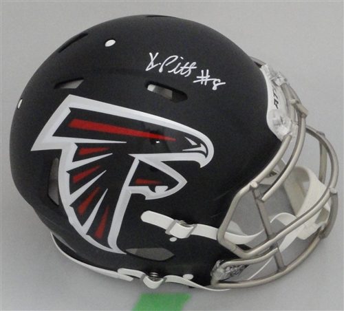 KYLE PITTS SIGNED FULL SIZE FALCONS AUTHENTIC SPEED HELMET - BAS