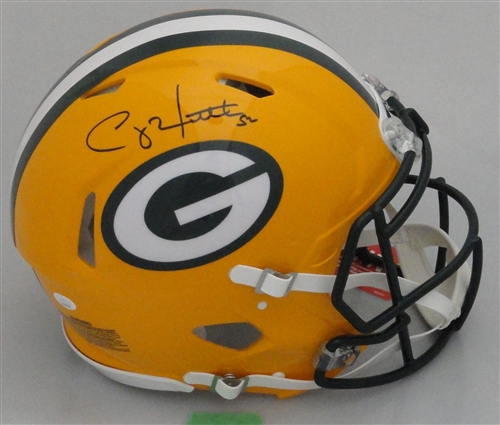 CLAY MATTHEWS SIGNED FULL SIZE PACKERS AUTHENTIC SPEED HELMET - JSA