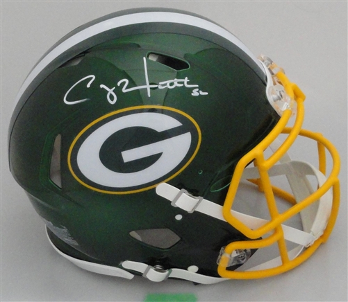 CLAY MATTHEWS SIGNED FULL SIZE PACKERS FLASH AUTHENTIC SPEED HELMET - JSA