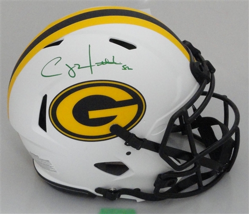 CLAY MATTHEWS SIGNED FULL SIZE PACKERS LUNAR AUTHENTIC SPEED HELMET - JSA
