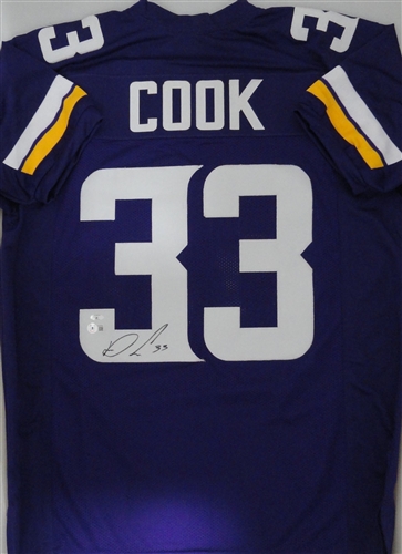 DALVIN COOK SIGNED CUSTOM VIKINGS REPLICA  JERSEY - BAS