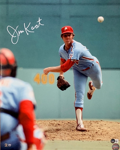 JIM KAAT SIGNED 16X20 PHILLIES PHOTO #1 - BAS