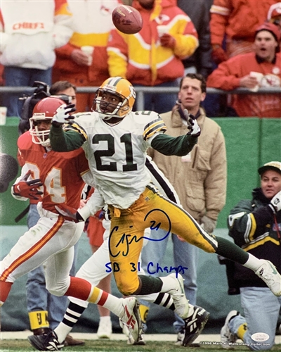 CRAIG NEWSOME SIGNED 16X20 PACKERS PHOTO #4 W/ SCRIPT - JSA