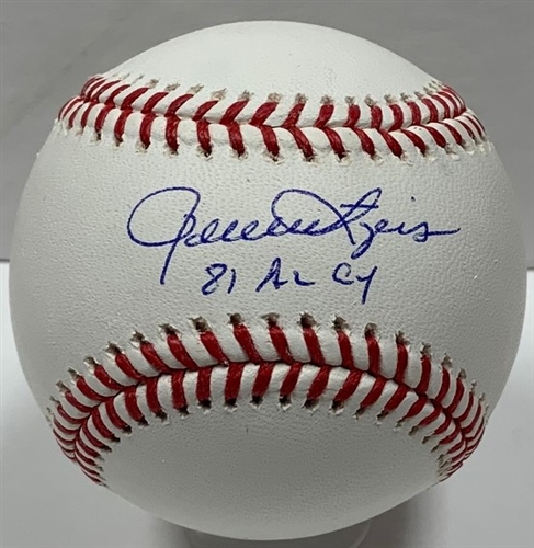 ROLLIE FINGERS SIGNED OFFICIAL MLB BASEBALL W/ '81 AL MVP - BREWERS - JSA