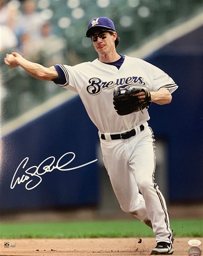 CRAIG COUNSELL SIGNED 16X20 BREWERS PHOTO #8 - JSA