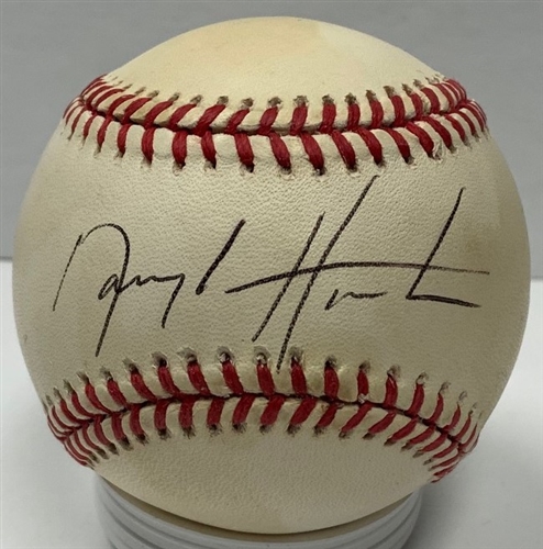 DARRYL HAMILTON (D) SIGNED OFFICIAL AMERICAN LEAGUE BASEBALL - BREWERS - JSA