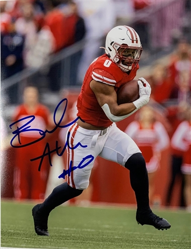 BRAELON ALLEN SIGNED 8X10 WI BADGERS PHOTO #1