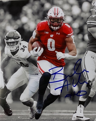 BRAELON ALLEN SIGNED 8X10 WI BADGERS PHOTO #3