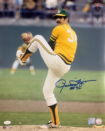 ROLLIE FINGERS SIGNED 16X20 ATHLETICS PHOTO #6 W/ HOF - JSA