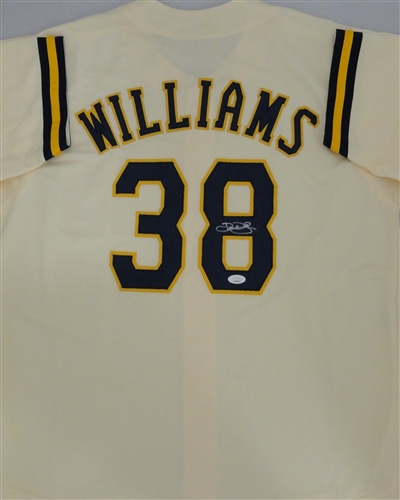 DEVIN WILLIAMS SIGNED CUSTOM REPLICA BREWERS  CREAM JERSEY - JSA