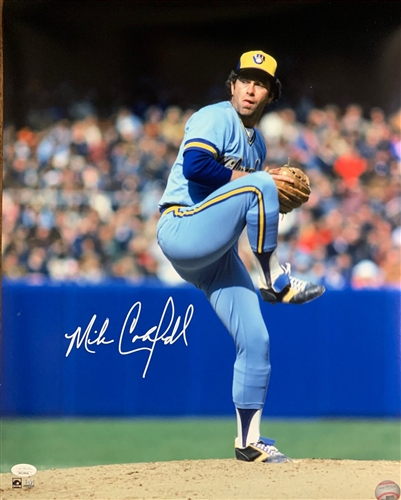 MIKE CALDWELL SIGNED 16X20 BREWERS PHOTO #5 - JSA