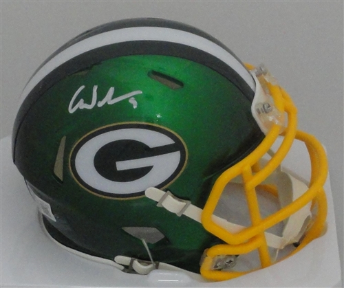 CHRISTIAN WATSON SIGNED PACKERS FLASH SPEED MINI HELMET - BAS