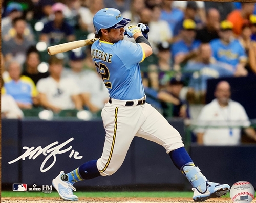 HUNTER RENFROE SIGNED BREWERS 8X10 PHOTO #2