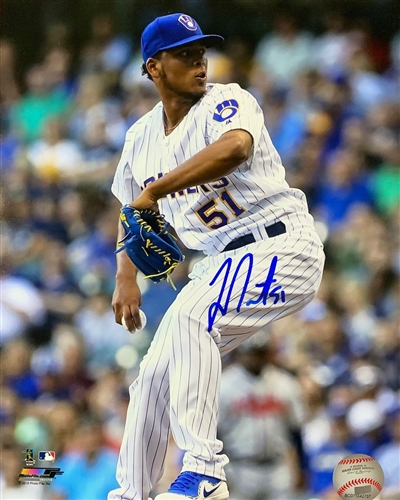 FREDDY PERALTA SIGNED 8X10 BREWERS PHOTO #5