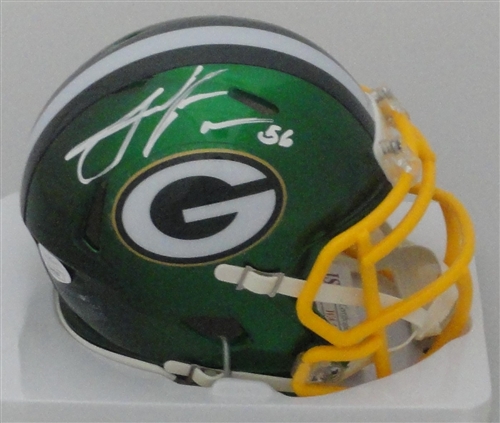 JULIUS PEPPERS SIGNED PACKERS FLASH SPEED MINI HELMET