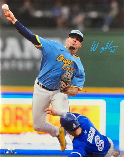 WILLY ADAMES SIGNED BREWERS 16X20 PHOTO #11 - JSA