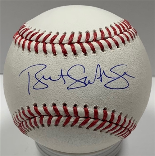 ROYALS BRET SABERHAGEN SIGNED OFFICIAL MLB BASEBALL - METS - BAS